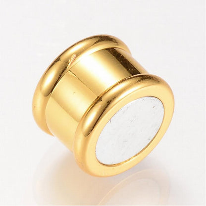Magnetic Clasp - ID 12mm Barrel - Bright Brass