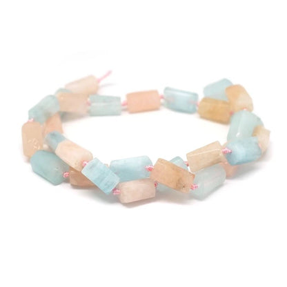 Morganite   Hex Tubes 15.5in