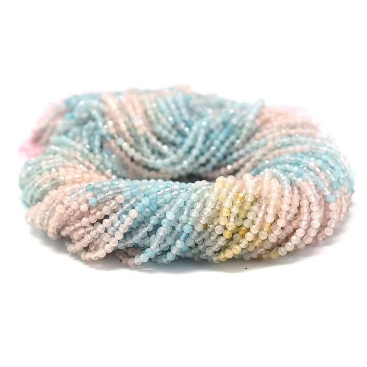 Morganite   3mm Fac Round 15.5in