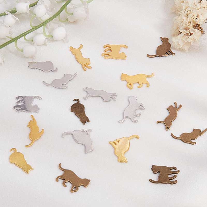Resin Inclusions -  Cats - Assorted Colors (Pack 10)