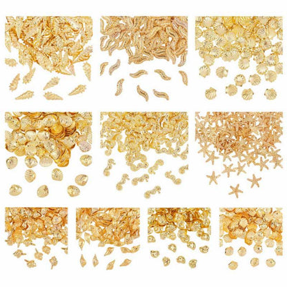 Resin Inclusions -  Beach Treasures - Goldplated (pack)
