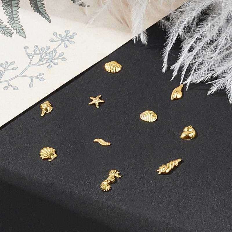 Resin Inclusions -  Beach Treasures - Goldplated (pack)