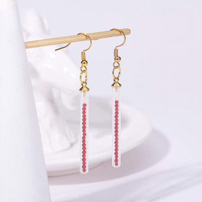 Wish Tube Pendant   Clear/Gold Each