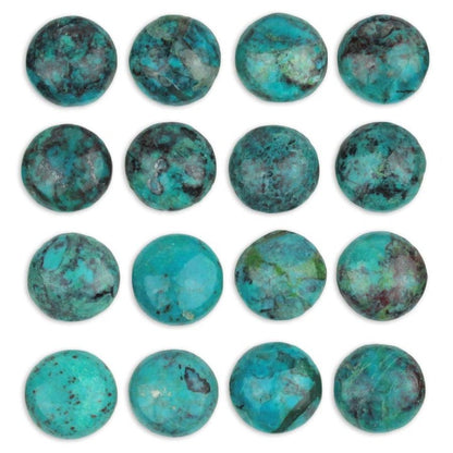 Stone - 7mm Round Cabochon - Chrysocolla