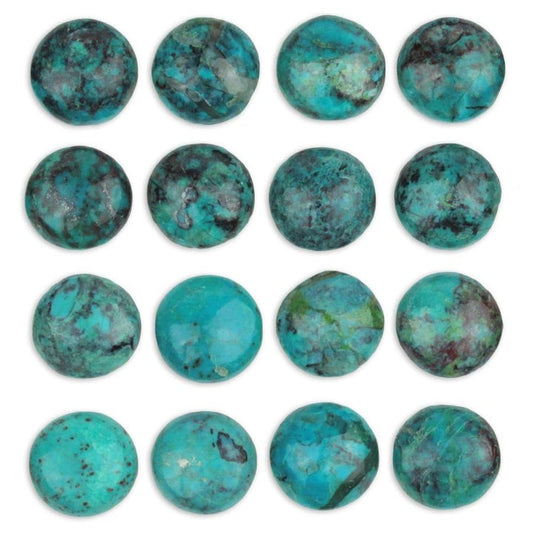 Stone - 7mm Round Cabochon - Chrysocolla