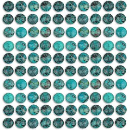Stone - 7mm Round Cabochon - Chrysocolla