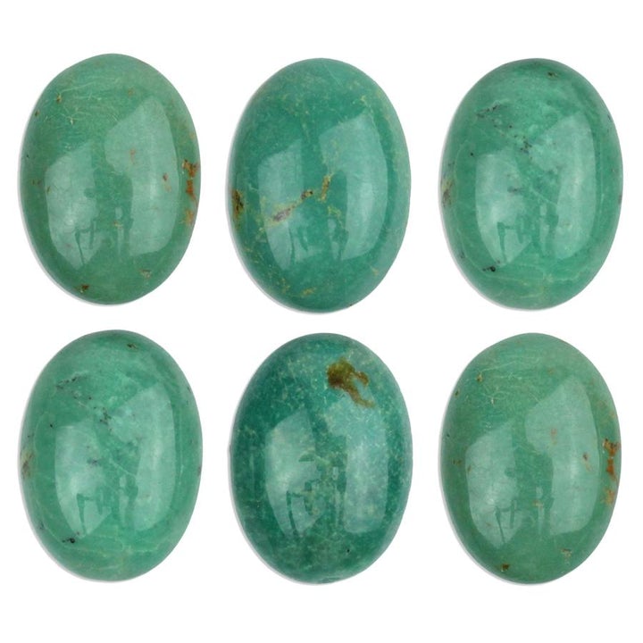 Stone - 10x14mm Oval Cabochon - Turquoise - Chinese
