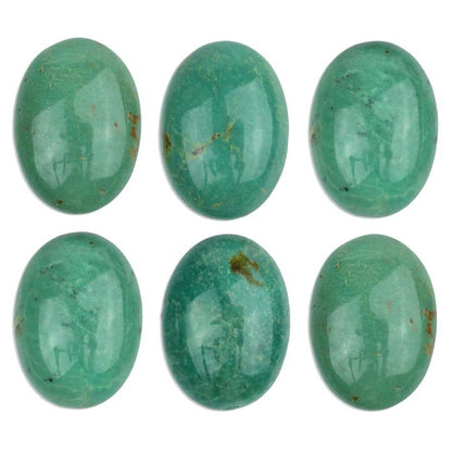 Stone - 10x14mm Oval Cabochon - Turquoise - Chinese