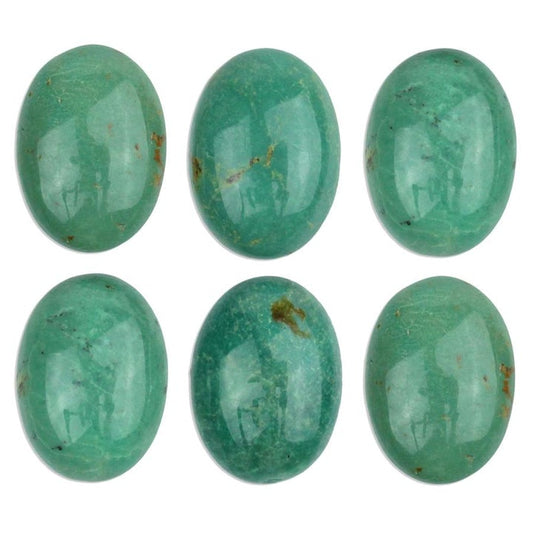 Stone - 10x14mm Oval Cabochon - Turquoise - Chinese