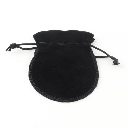Rounded Velvet Gift Bag - 3in - Classic Black (5)