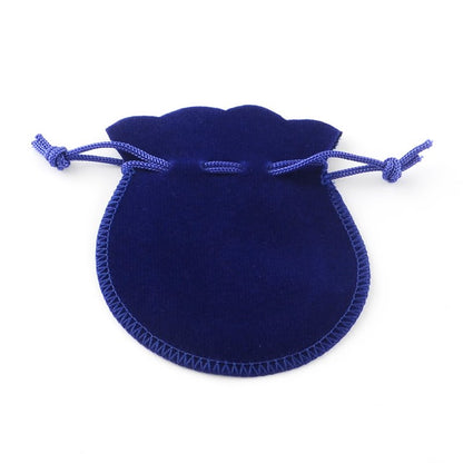 Rounded Velvet Gift Bag - 3in - Royal Blue (5)