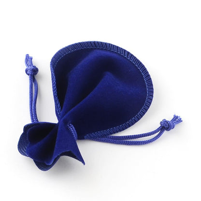 Rounded Velvet Gift Bag - 3in - Royal Blue (5)