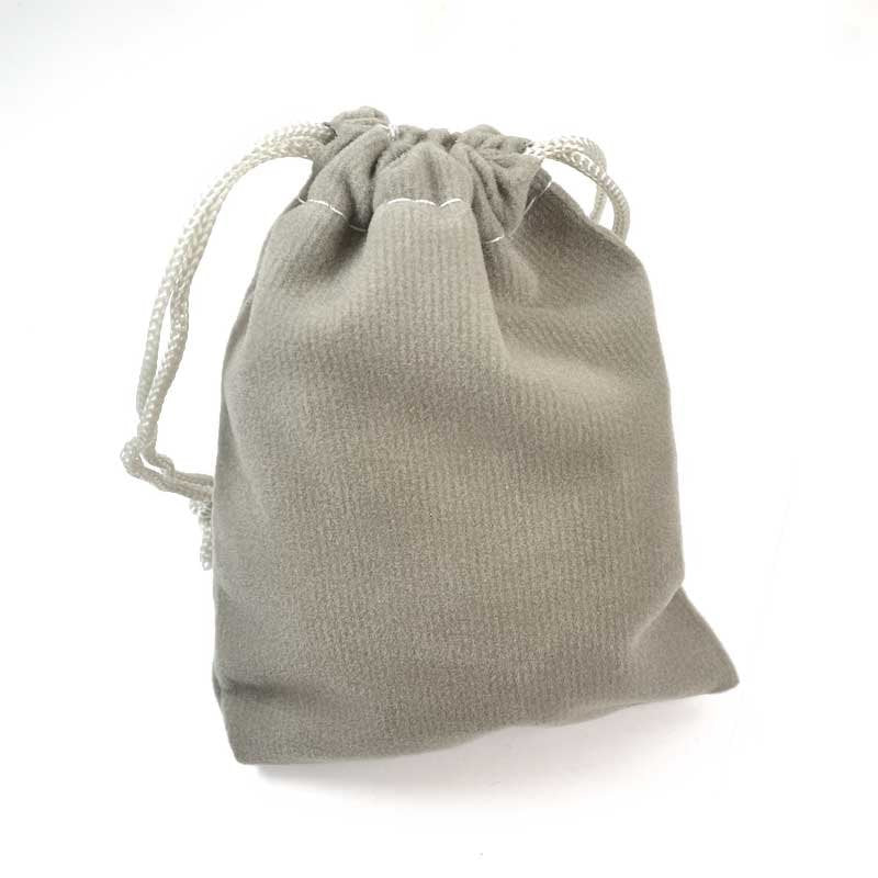 Packaging - 3in Velvet Gift Bag - Dove Grey (10)