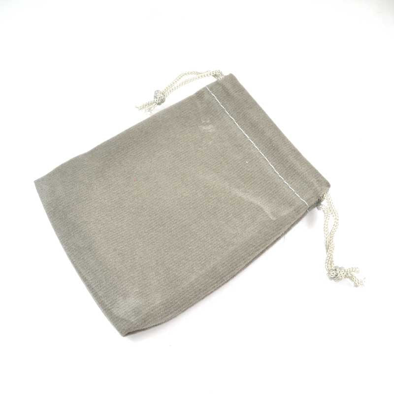 Packaging - 3in Velvet Gift Bag - Dove Grey (10)