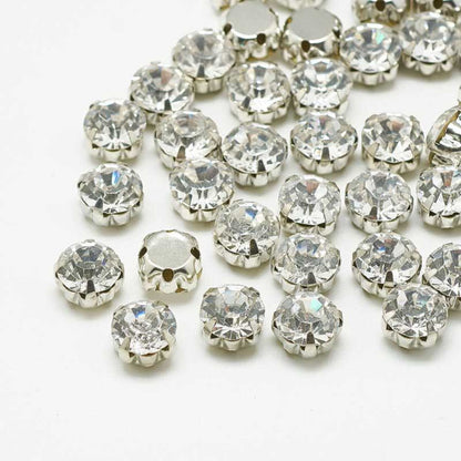 Sew-on Rhinestones - 3mm Chaton Montees Round - Crystal (1440)