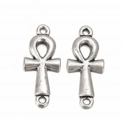 Ankh Link Charm   AntSterlingPl 4