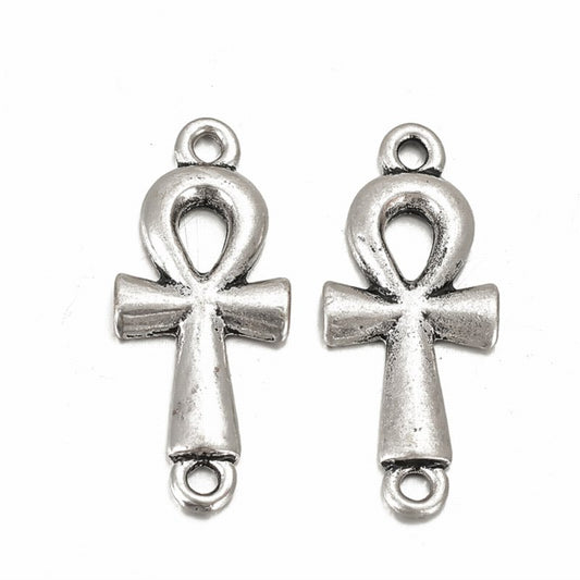 Ankh Link Charm   AntSterlingPl 4