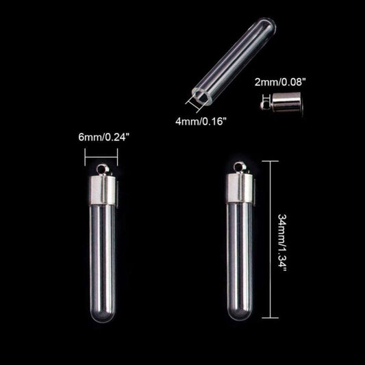 Hanging Bottle Tube  Clear/PlatinumPl Each