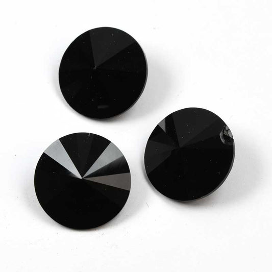 Preciosa - 12mm Rivoli - Jet (2)