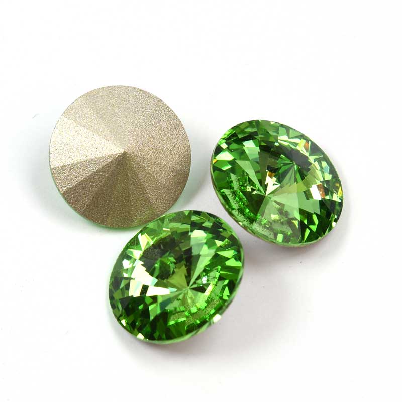 Preciosa - 12mm Rivoli - Peridot (2)