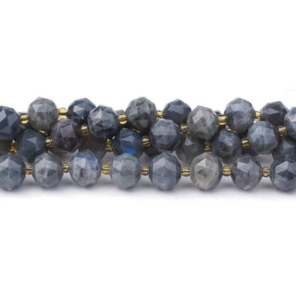 Labradorite   10mm Fac Rondelle 16in