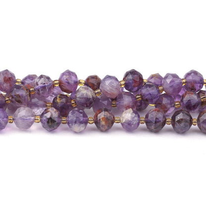 Cacoxenite   10mm Faceted Rondelle 16in