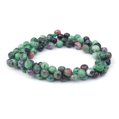Ruby Zoisite   6mm Fac Tear Drop 16in