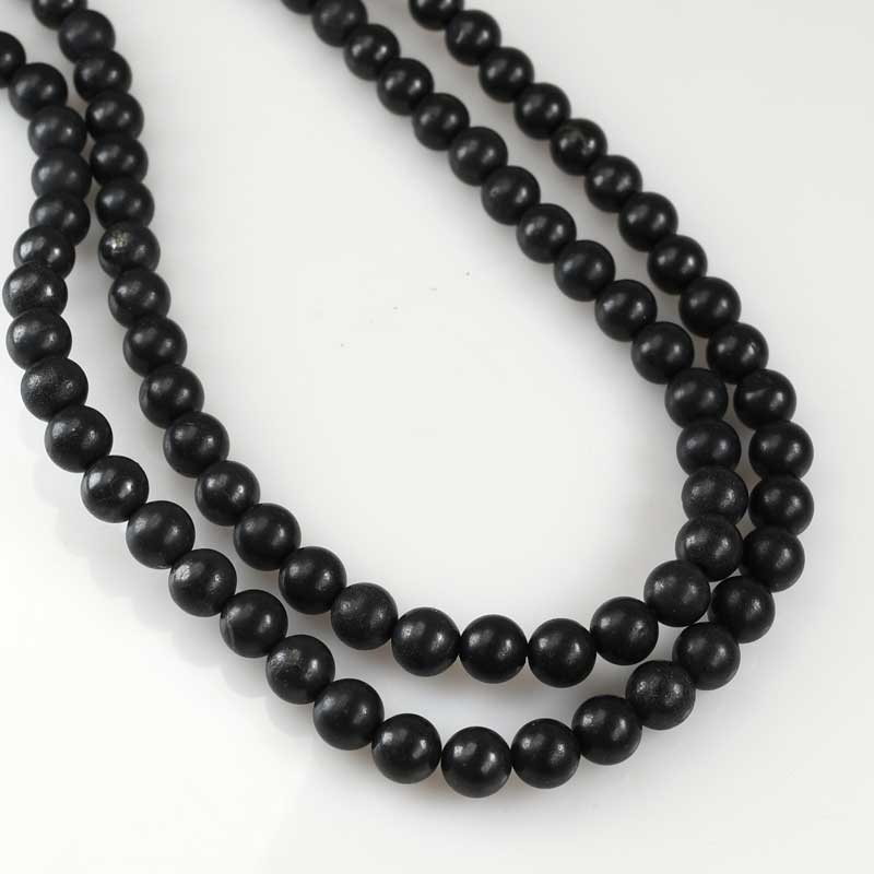 Shungite   6mm Round 16in