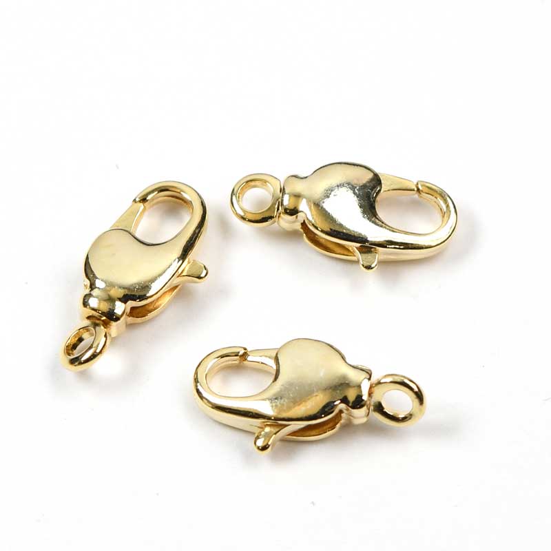 Lobster Clasp - 10mm Swivel - Gold Plated (5)