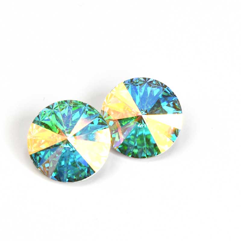 Preciosa - 12mm Rivoli - Crystal AB (2)