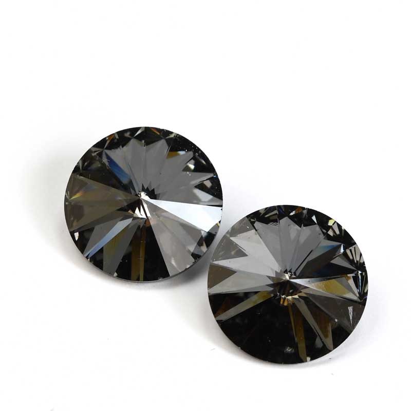 Preciosa - 12mm Rivoli - Crystal Nightfall (2)