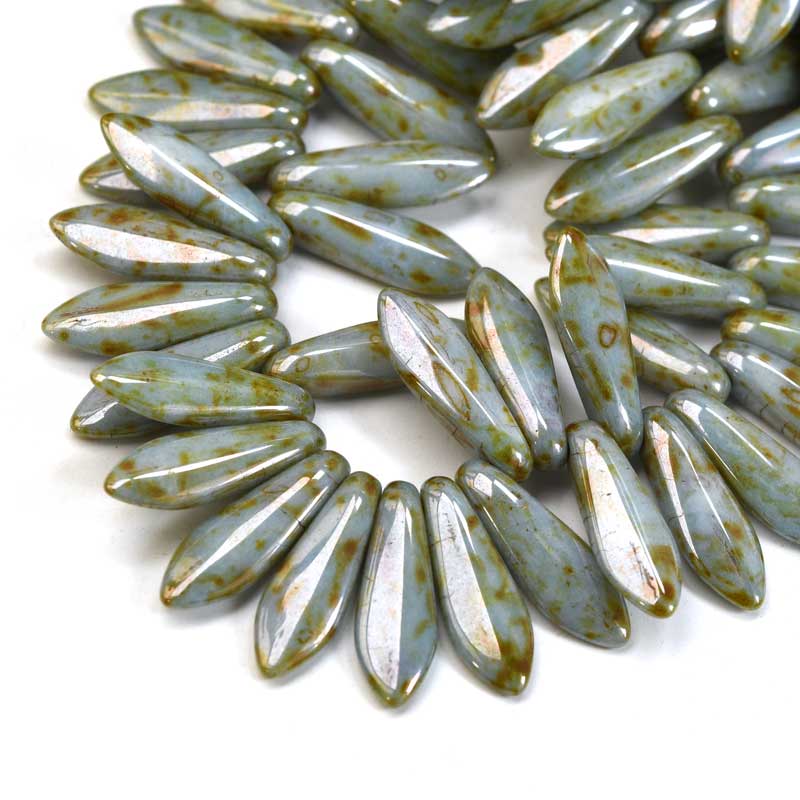 Fringe Beads Dagger Beads - 16mm - Seamonster (25)