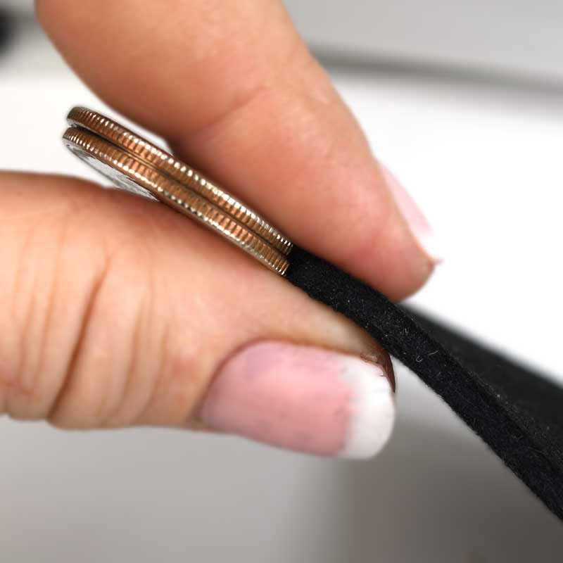 Pure Wool Felt (Extra Thick) - 4x6in - Black