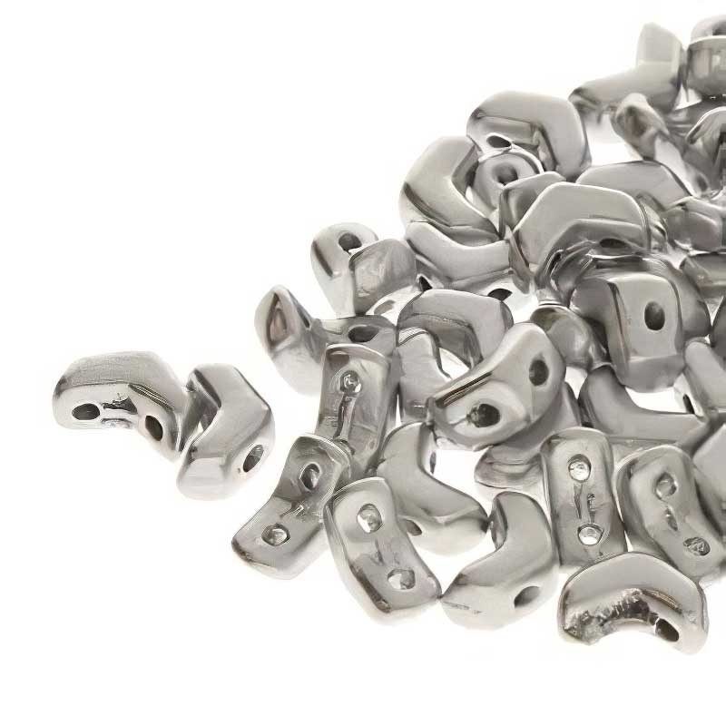 Czech Shaped Beads -  Mini ChevronDuo - Bronze Aluminum (Tube)