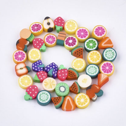 Polymer Clay Vinyl - Fruit - Assorted Colours (strand)
