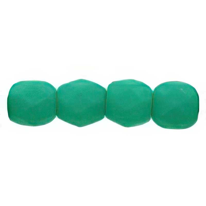 Fire Polish Faceted Round - 4mm - Neon Emerald (50)