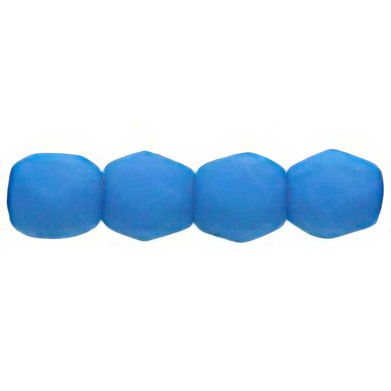 Fire Polish Faceted Round - 3mm - Neon Electric Blue (50)