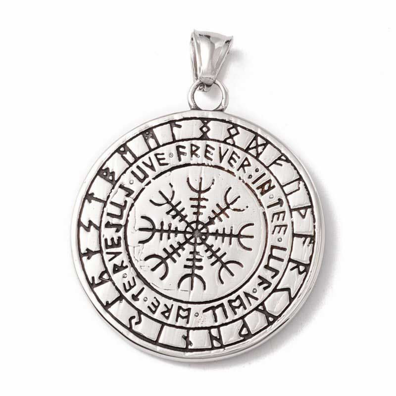 Runic Beast Pend   Stainless Steel Each