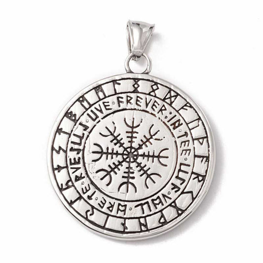 Runic Beast Pend   Stainless Steel Each
