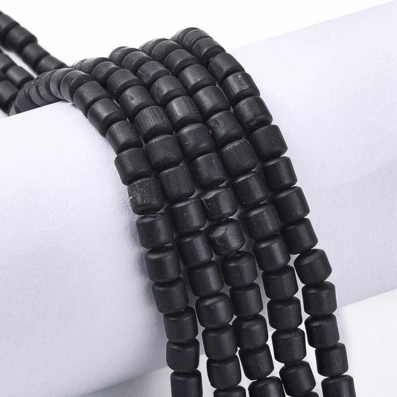 Polymer Clay Vinyl - Tubes - Black (strand)