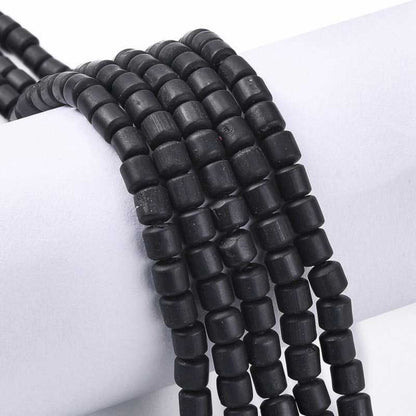 Polymer Clay Vinyl - Tubes - Black (strand)