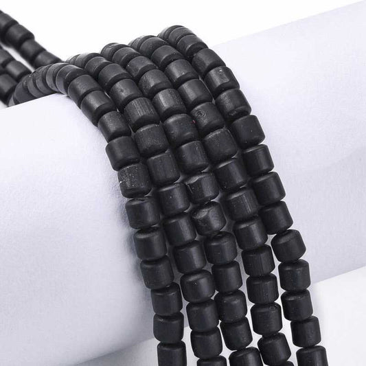 Polymer Clay Vinyl - Tubes - Black (strand)