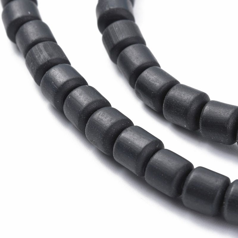 Polymer Clay Vinyl - Tubes - Black (strand)