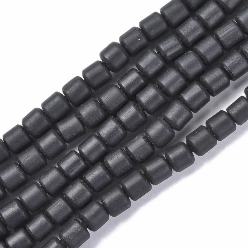 Polymer Clay Vinyl - Tubes - Black (strand)