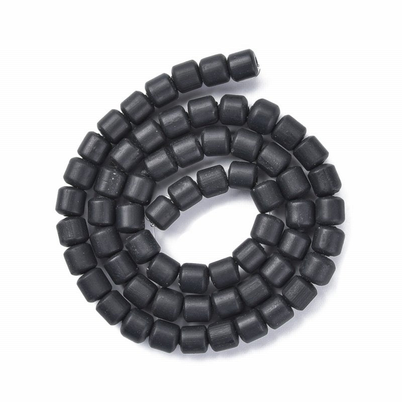 Polymer Clay Vinyl - Tubes - Black (strand)