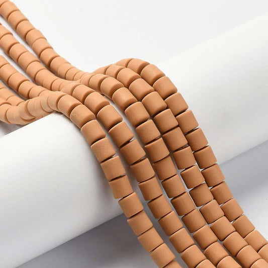 Polymer Clay Vinyl - Tubes - Tan (strand)