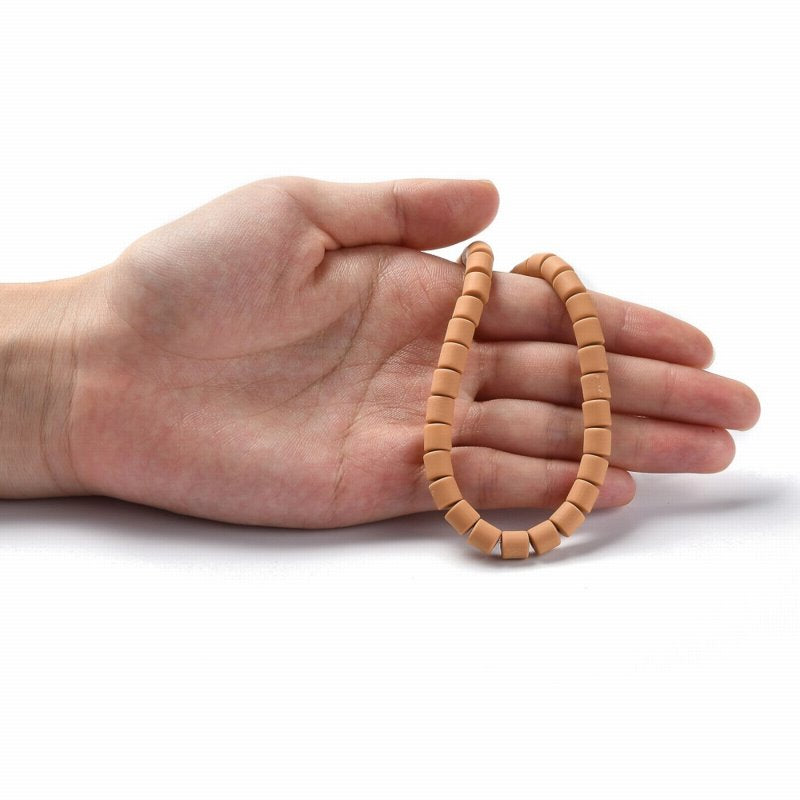 Polymer Clay Vinyl - Tubes - Tan (strand)