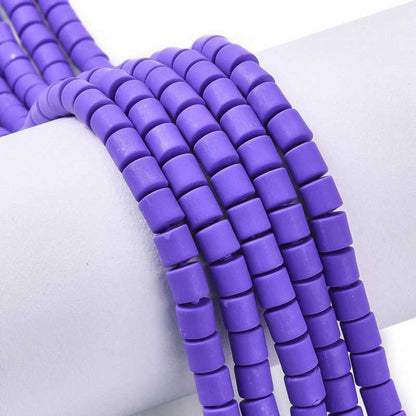 Polymer Clay Vinyl - Tubes - Violet Purple (strand)