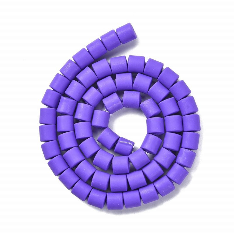 Polymer Clay Vinyl - Tubes - Violet Purple (strand)