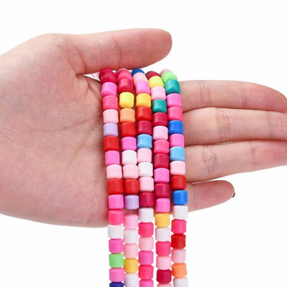 Polymer Clay Vinyl - Tubes - Colorful Mix (strand)